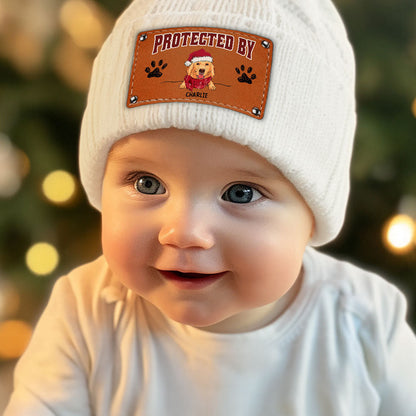 Protected By Dog Christmas - Personalized Custom Beanie