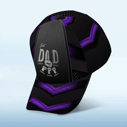 Best Dad Ever Fist Bump Personalized Classic Cap, Father's Day Gift For Dad, Gift For Husband