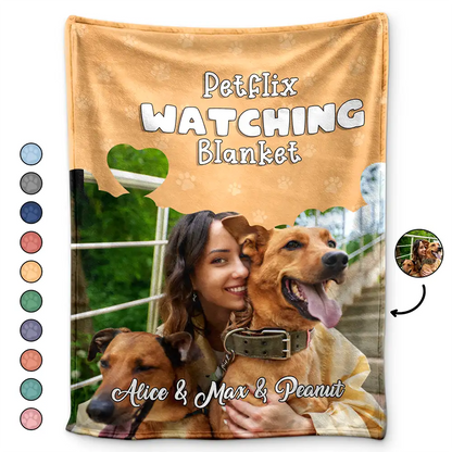 Custom Photo Reserved For Me And My Pet - Personalized Fleece Blanket, Sherpa Blanket