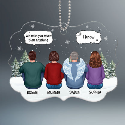 Always With You Family Memorial Keepsake Sympathy Gift Personalized Acrylic Ornament
