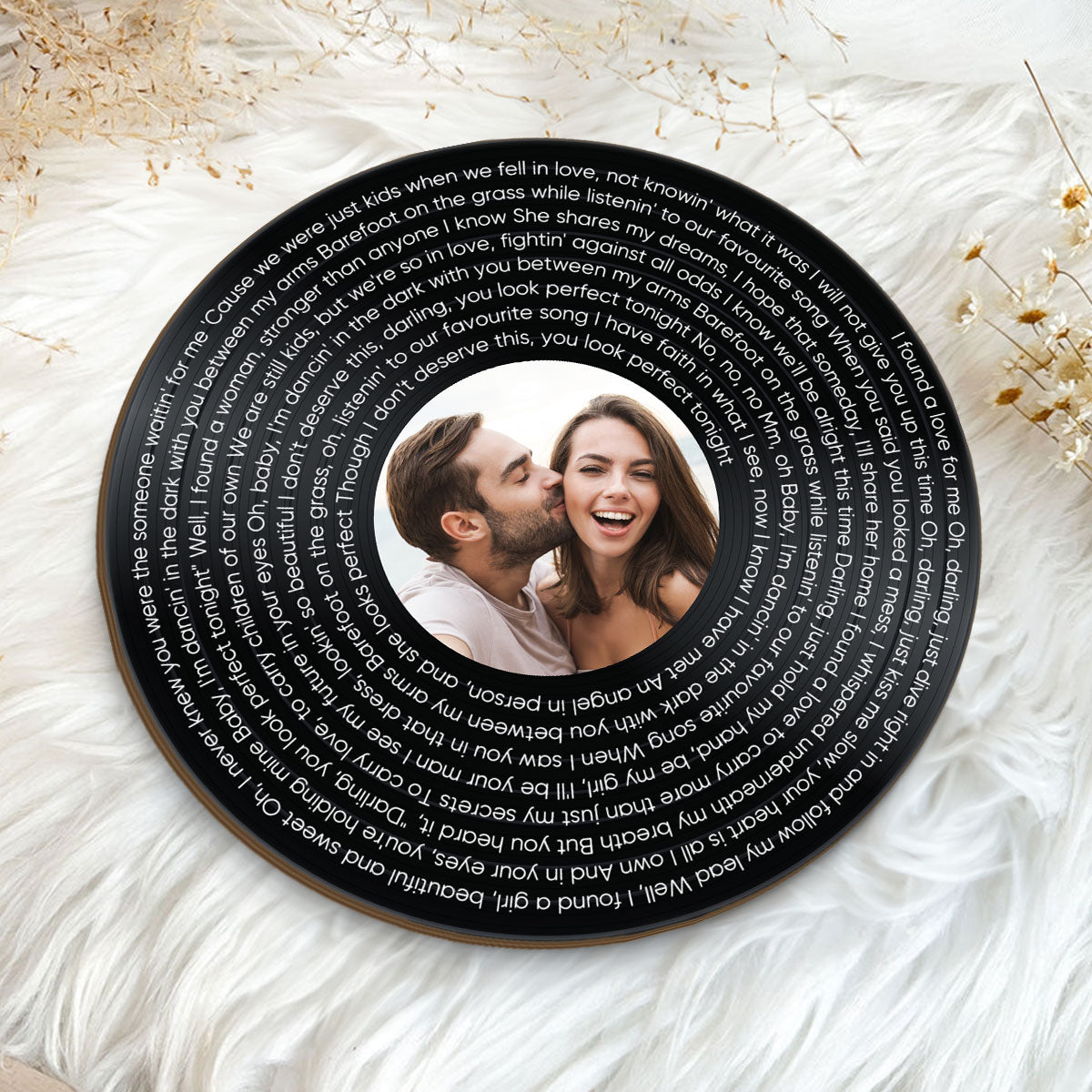 Personalized Vinyl Record with Photo, Valentines Day Gifts for Boyfriend, Girlfriend Gifts, Vinyl Record, Personalized Gifts, Song Standing Wooden Plaque