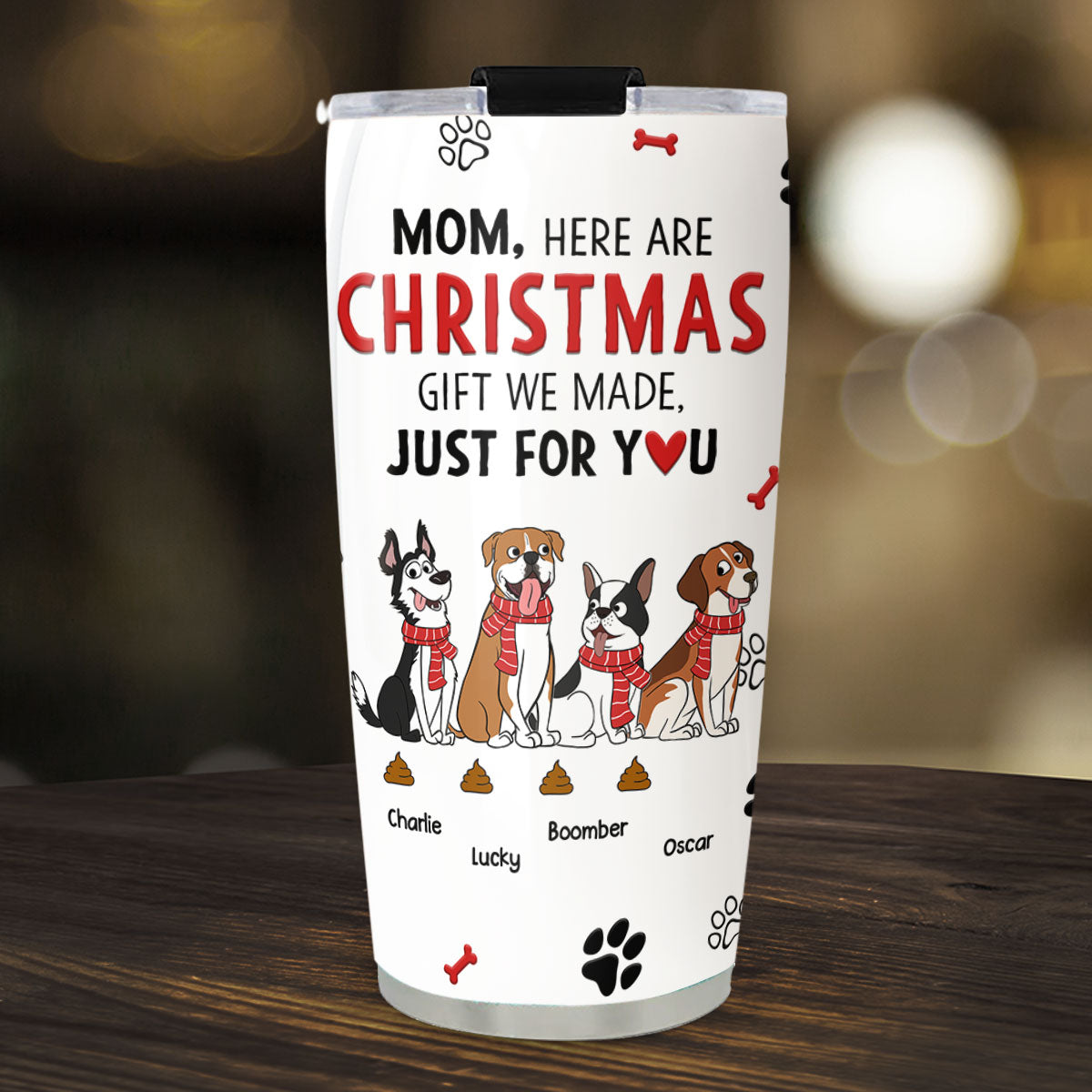 Little Gift For Dog Dad And Mom - Personalized Custom Tumbler