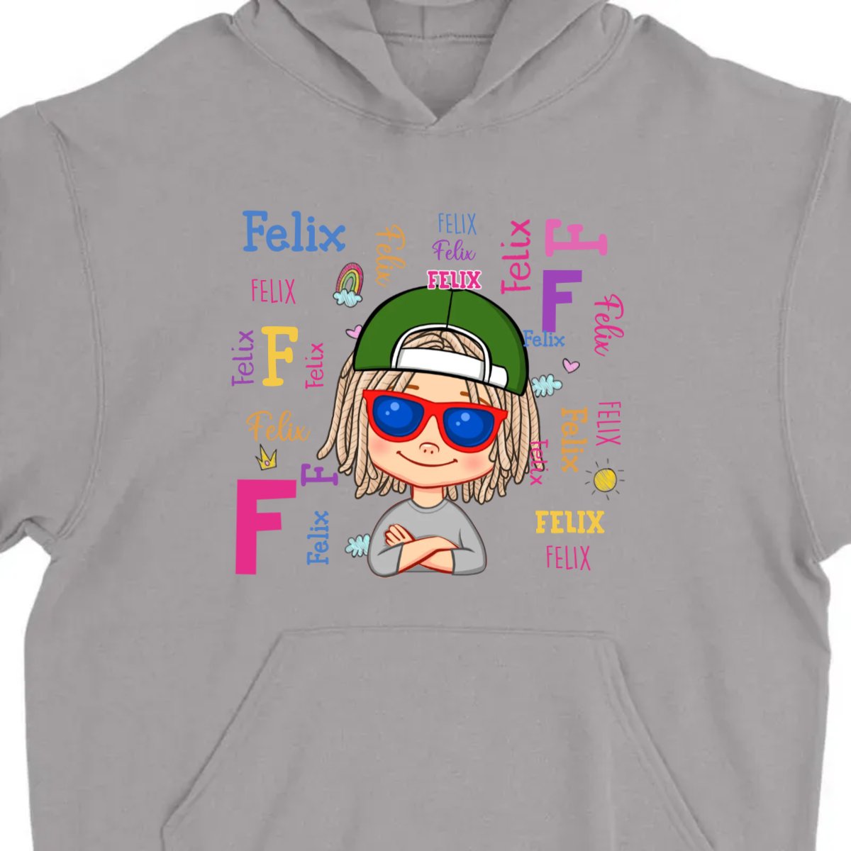 Kid - Gift For Granddaughter Repeating Name - Personalized Kid T - shirt, Kid Hoodie, Kid Sweatshirt - The Next Custom Gift
