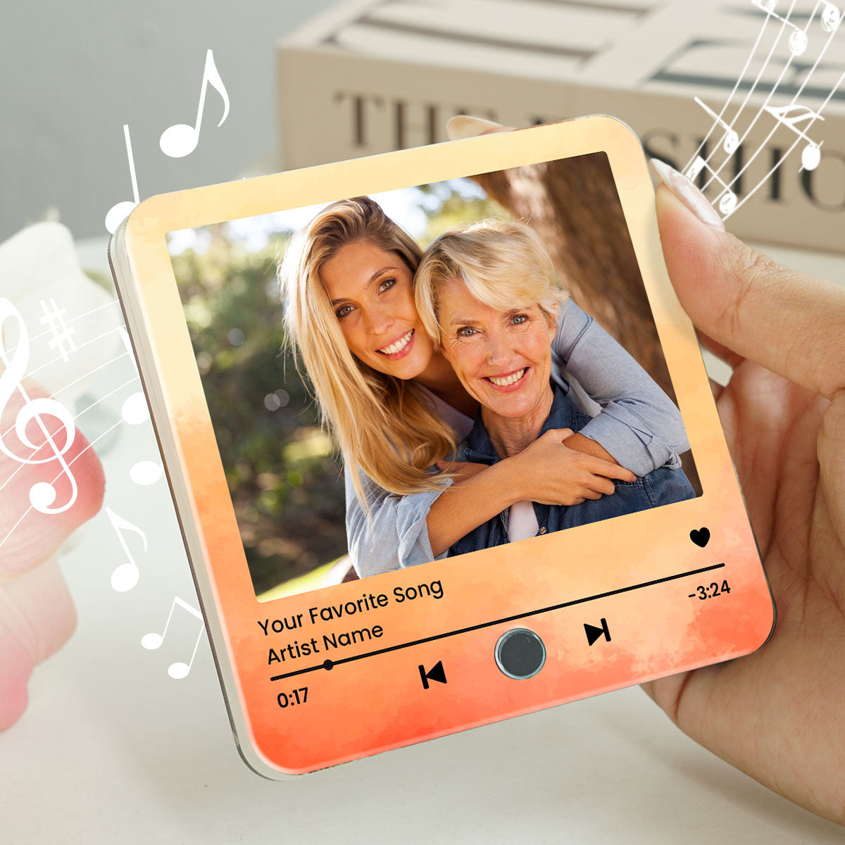 Capturing Mother Daughter Moments Favorite Song Personalized Music Fridge Magnet, Perfect Mother's Day Gift, Music Gift For Mom, Gift From Daughter