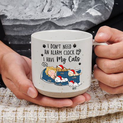 My Cat Alarm Clock - Personalized Custom Pottery Mug