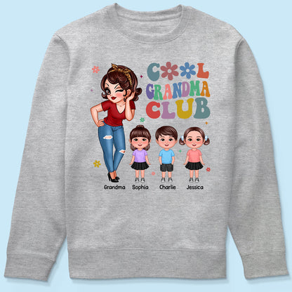 Cool Grandma Club Personalized Shirt, Gift For Grandma