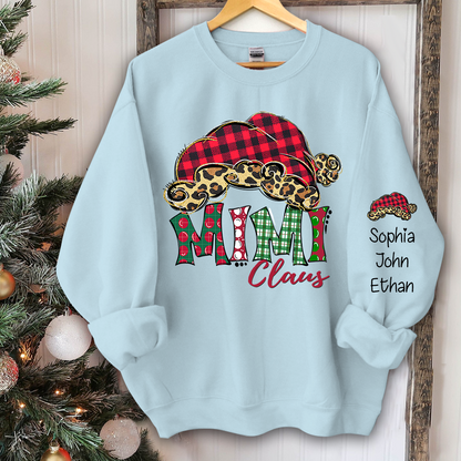 Mimi Claus Christmas And Grandkids Sweatshirt