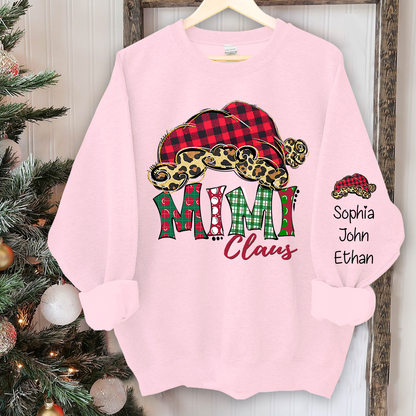 Mimi Claus Christmas And Grandkids Sweatshirt