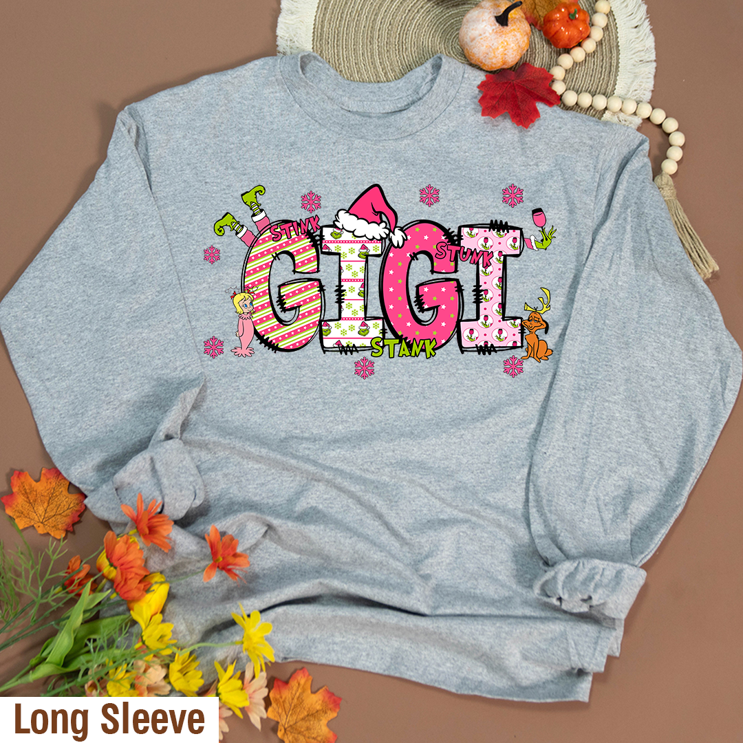 Custom Christmas Grandma Kids Name Sweatshirt