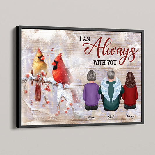 Cardinals Family Sitting Memorial Personalized Poster, Remembrance Gift, Sympathy Gift