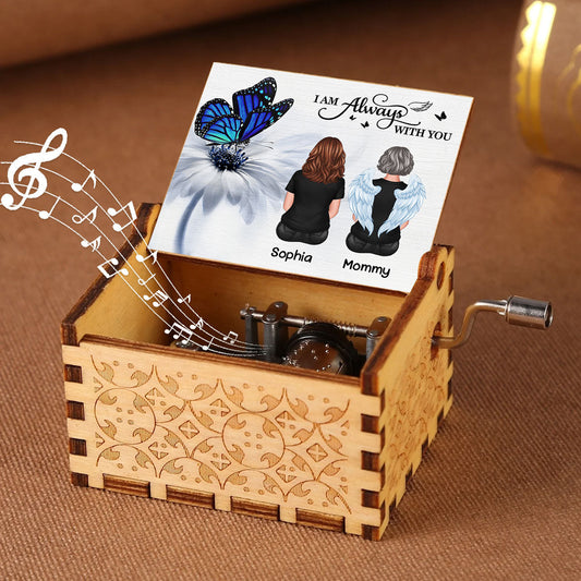 Butterfly I Am Always With You Memorial Personalized Music Box