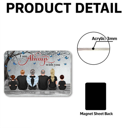 Blossom Tree Always With You Family Memorial Personalized Acrylic Fridge Magnet, Remembrance Gift, Sympathy Gift