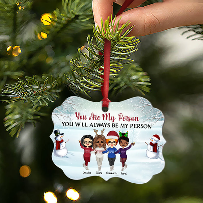 Work Made Us Colleagues - Christmas Gift For Co-worker - Personalized Custom Acrylic Ornament