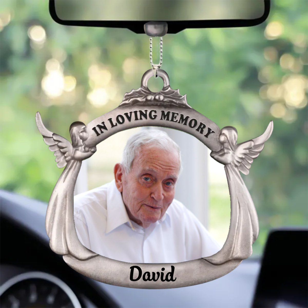 Memorial - Angel In Loving Memory - Personalized Acrylic Ornament - The Next Custom Gift