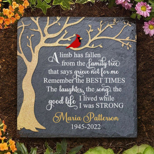 Memorial - The Laughter, The Song, The Good Life I Lived While I Was Strong - Personalized Memorial Stones(AQ) - The Next Custom Gift