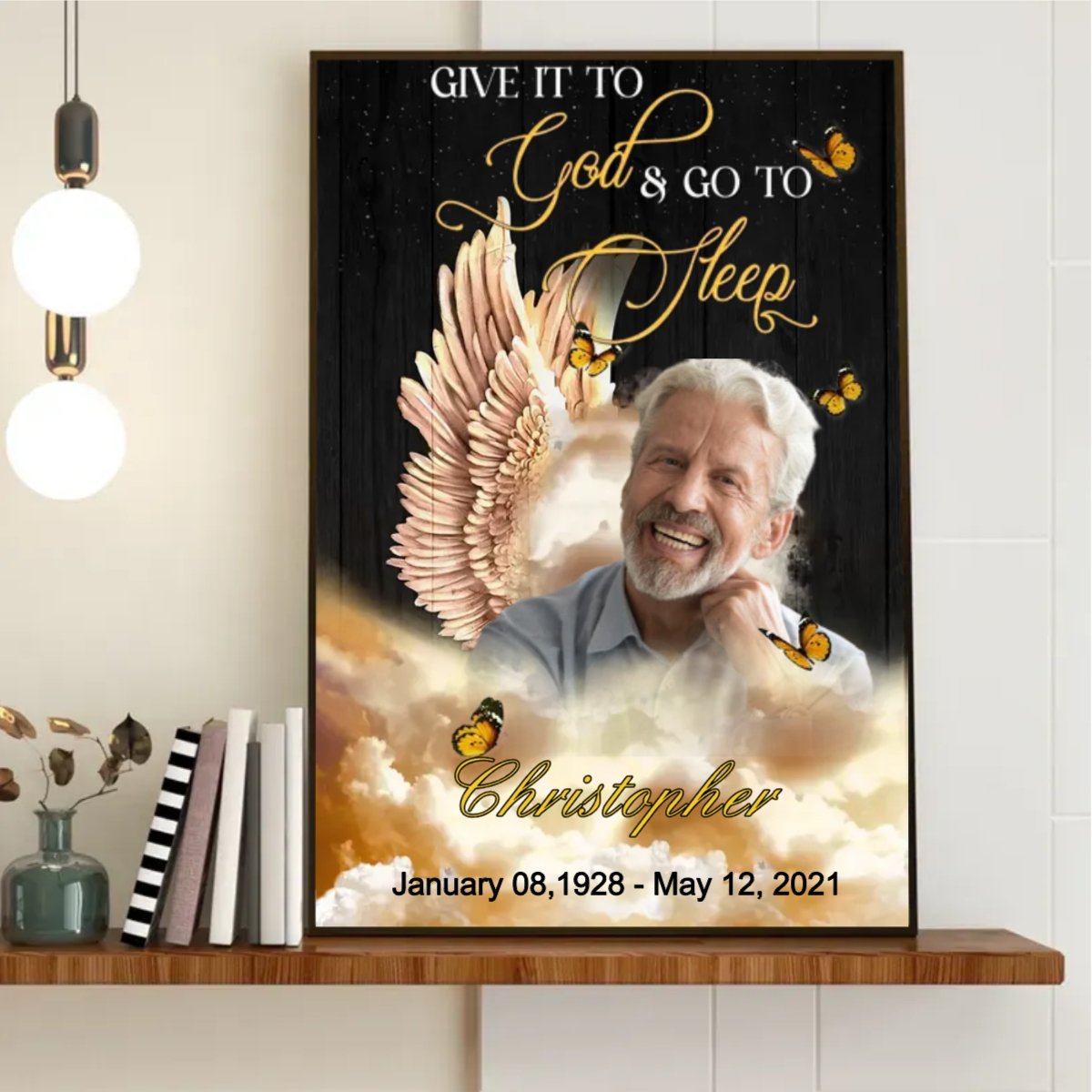 Memories - Give It To God & Go To Sleep - Personalized Canvas - The Next Custom Gift