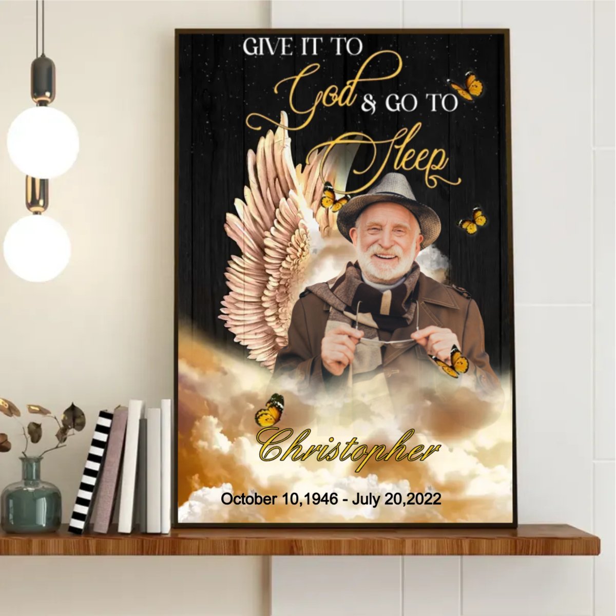 Memories - Give It To God & Go To Sleep - Personalized Canvas - The Next Custom Gift