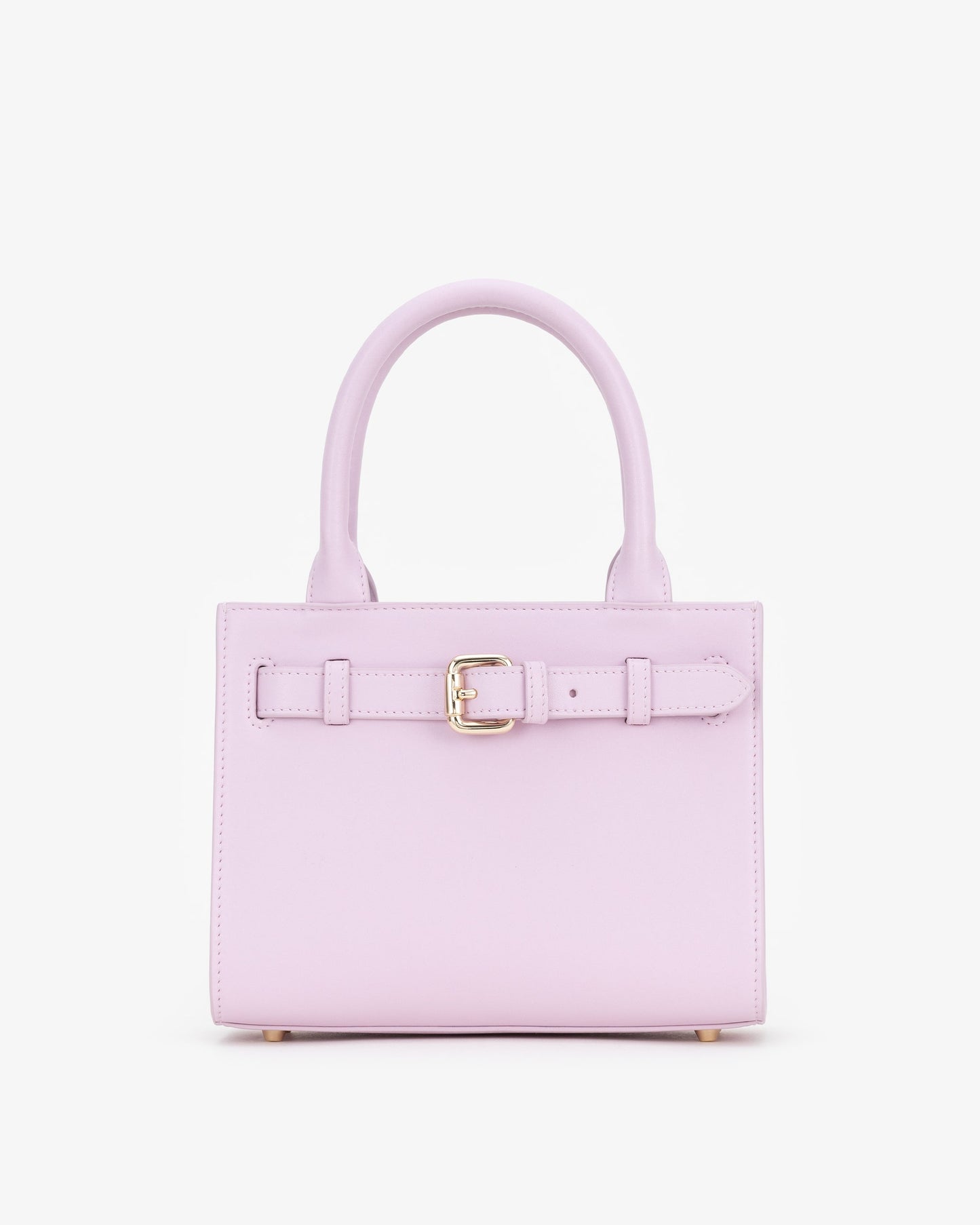 Mini Belt Tote in Baby Pink with Personalised Hardware