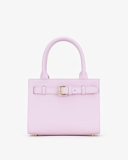 Mini Belt Tote in Baby Pink with Personalised Hardware