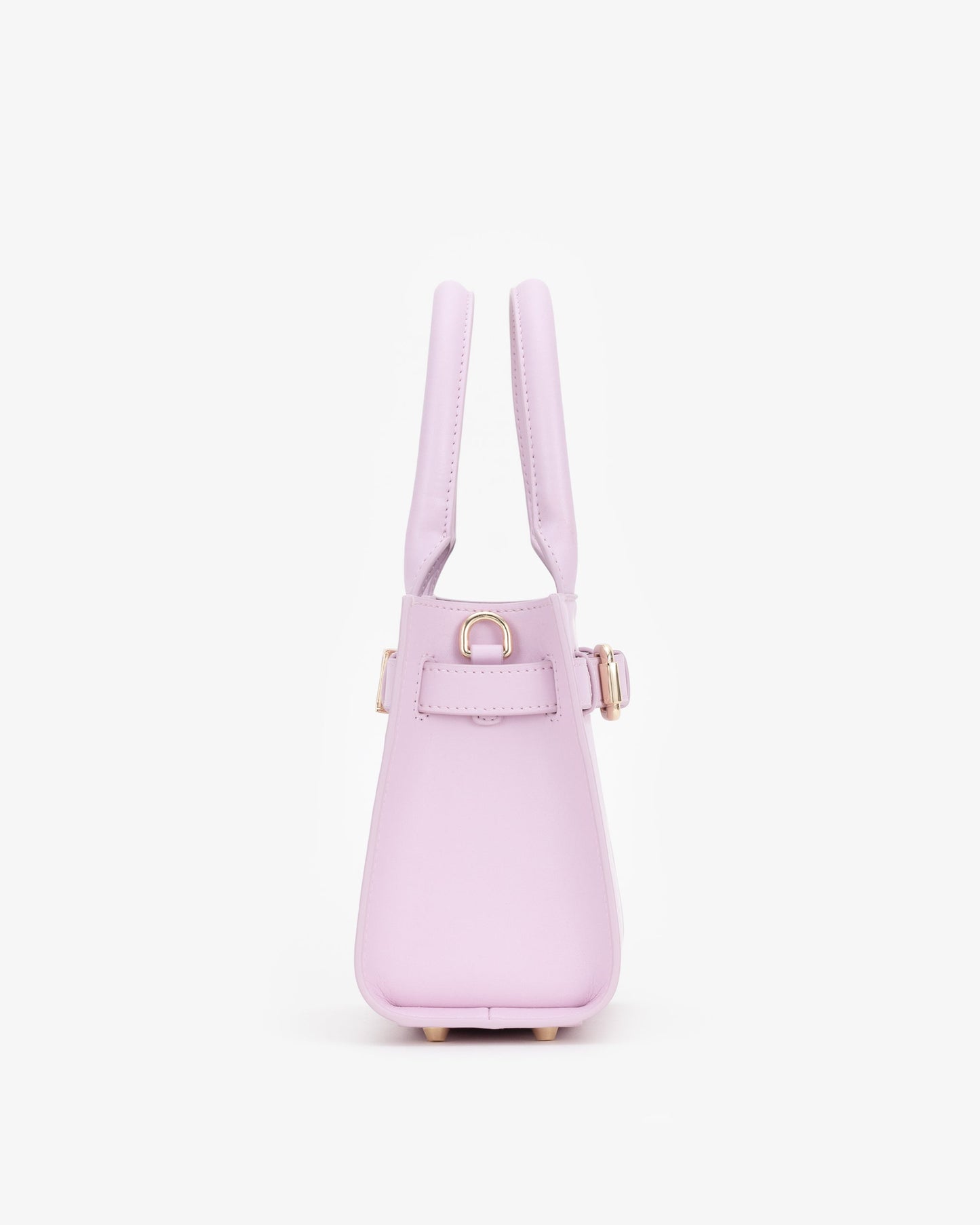 Mini Belt Tote in Baby Pink with Personalised Hardware