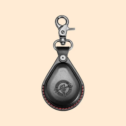 Personalised Motorbike Fob Leather Cover Keychain with Engraved Logo Text Birthday Christmas Anniversary Gift for Motorbike Enthusiasts