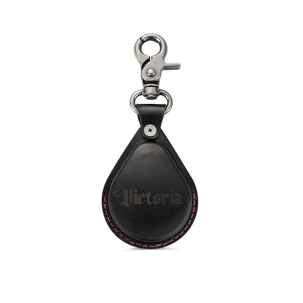 Personalised Motorbike Fob Leather Cover Keychain with Engraved Logo Text Birthday Christmas Anniversary Gift for Motorbike Enthusiasts