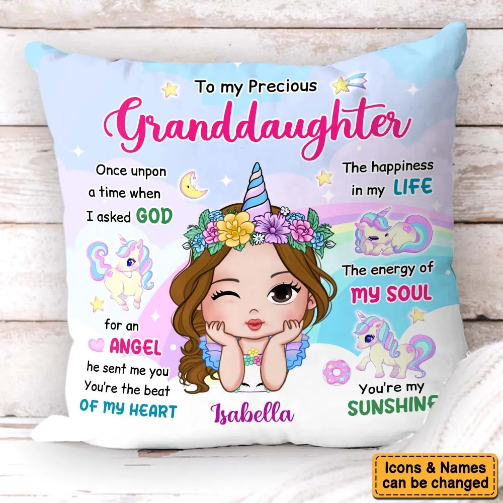 Personalized Gift For Granddaughter You Are My Sunshine Pillow