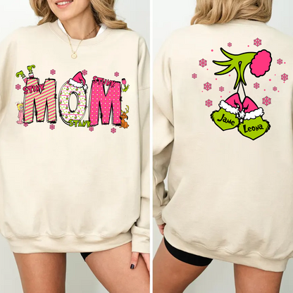 Custom Christmas Mom Mama Kids Name Christmas 2024