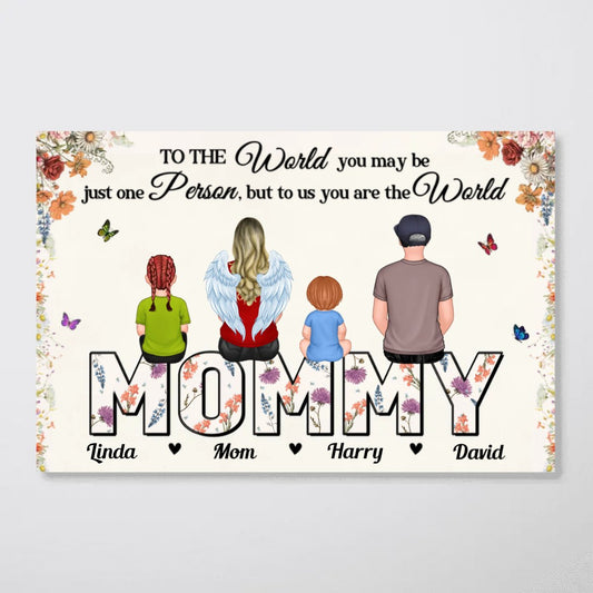 Mother - Custom Birth Month Flower Gift For Mom Mommy - Personalized Horizontal Poster (TL) - The Next Custom Gift
