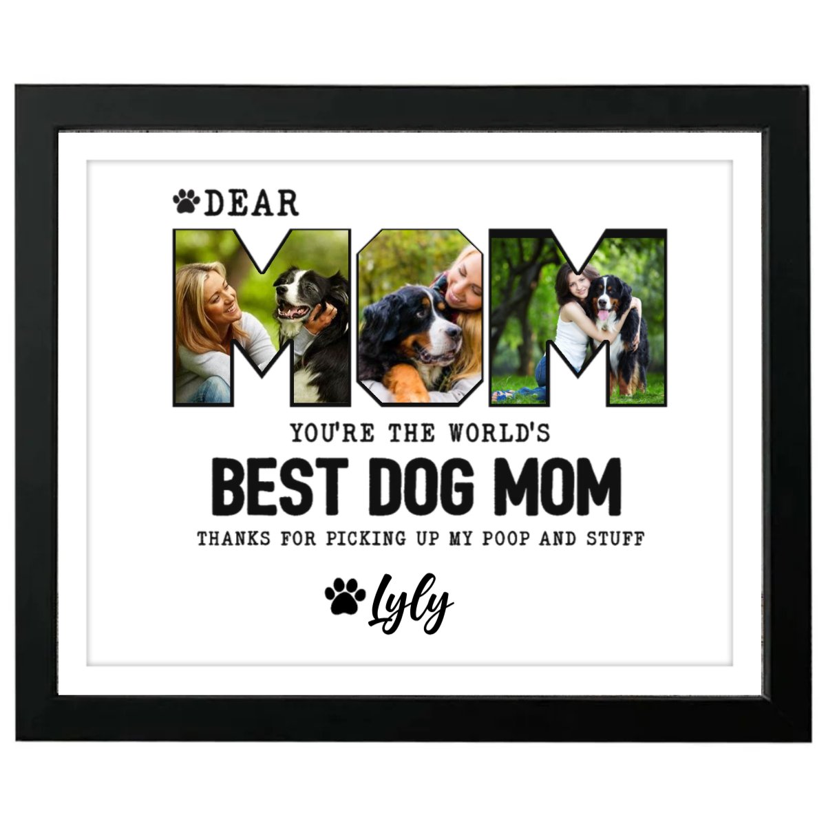 Mother - Custom Photo Dear Mom You Are The World - Picture Frame - The Next Custom Gift