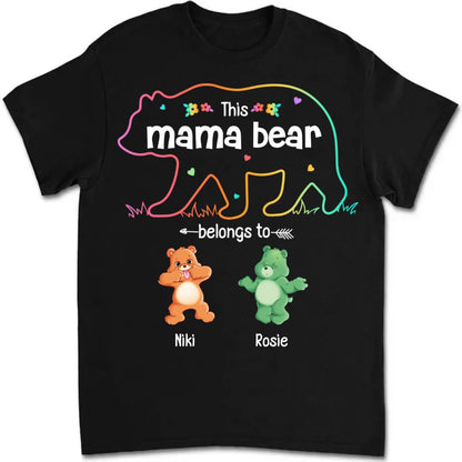 Mother - This Mama Bear Belongs To - Personalized T Shirt - The Next Custom Gift