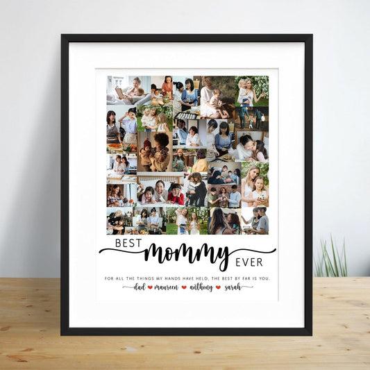 Mother's Day - Custom Photo Best Mama Ever Family - Personalized Picture Frame - The Next Custom Gift