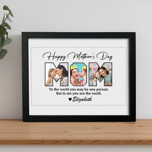 Mother's Day - Happy Mother's Day To Mom - Personalized Picture Frame - The Next Custom Gift