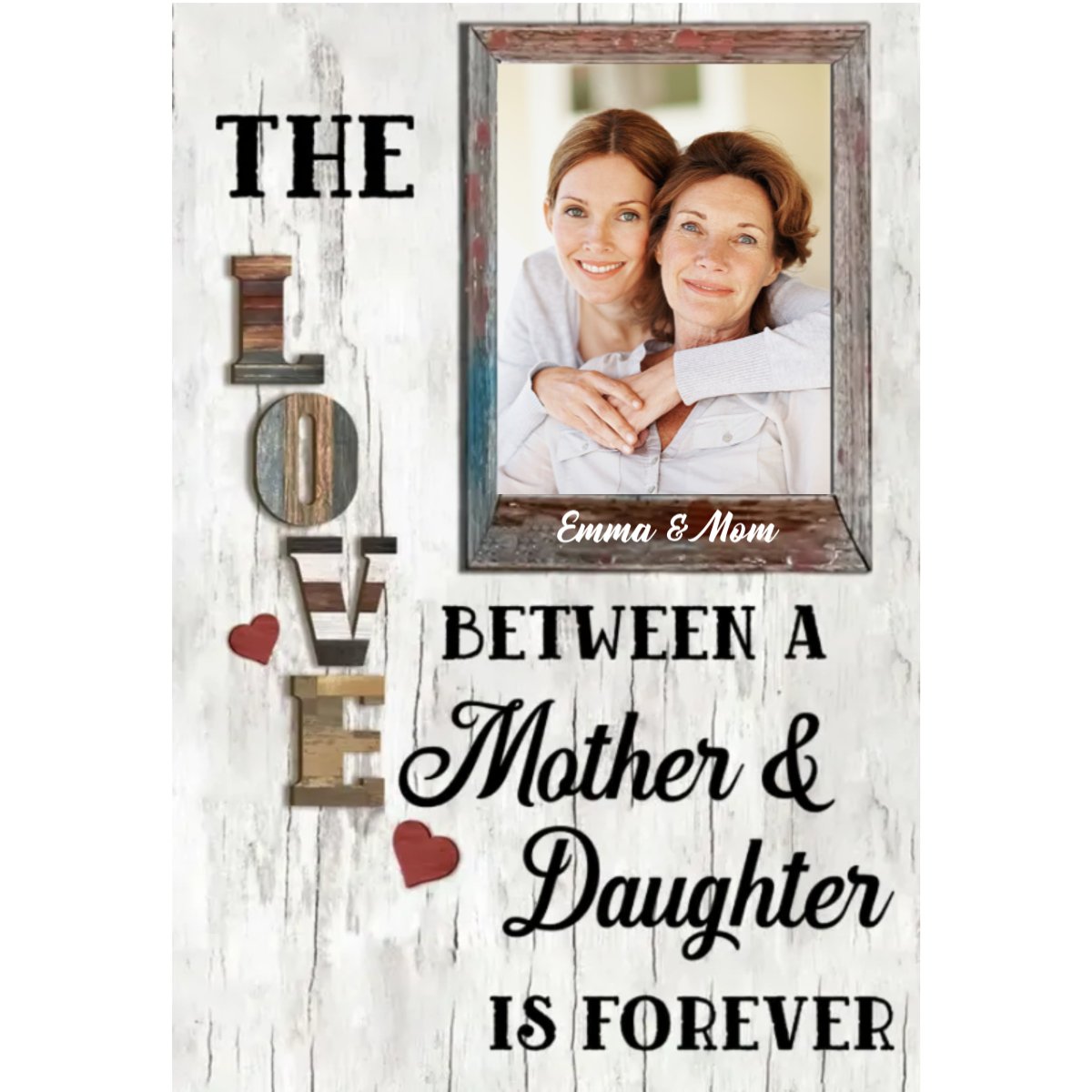 Mother's Day - The Love Between Mother And Daughter Gift For Mom - Personalized Canvas - The Next Custom Gift