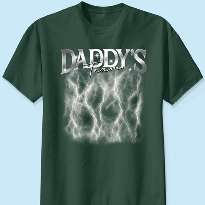 Bootleg Daddy‘s Team Photos Insert Personalized Shirt, Father's Day Gift For Dad, Husband
