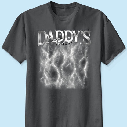 Bootleg Daddy‘s Team Photos Insert Personalized Shirt, Father's Day Gift For Dad, Husband