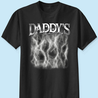 Bootleg Daddy‘s Team Photos Insert Personalized Shirt, Father's Day Gift For Dad, Husband