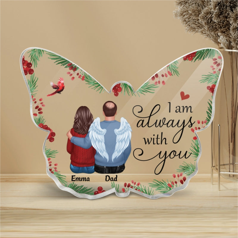 Holly Branch Memorial Personalized Butterfly Acrylic Plaque