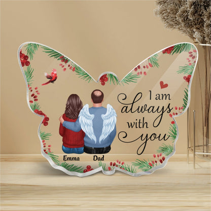 Holly Branch Memorial Personalized Butterfly Acrylic Plaque