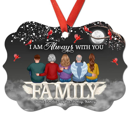 Always With You Family Sitting Memorial Personalized Christmas Ornament