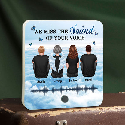 Miss The Sound Of Your Voice Memorial Voice Message Remembrance Keepsake Personalized Music Fridge Magnet