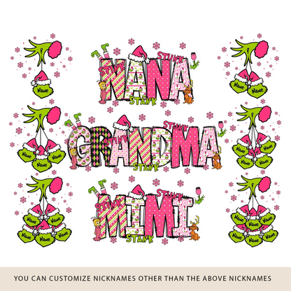 Custom Christmas Mom Mama Kids Name Christmas 2024