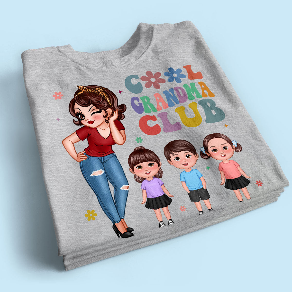 Cool Grandma Club Personalized Shirt, Gift For Grandma