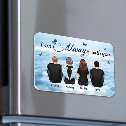 Always With You Sky Family Memorial Personalized Acrylic Fridge Magnet, Remembrance Gift, Sympathy Gift