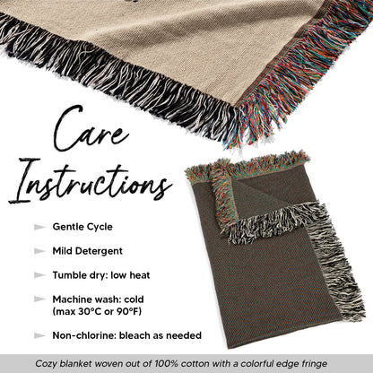 A Hug From Heaven Memorial Keepsake Personalized Tapestry Woven Blanket