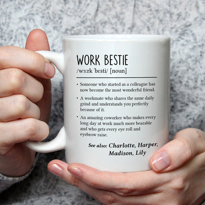 Work Bestie - Personalized Custom Coffee Mug