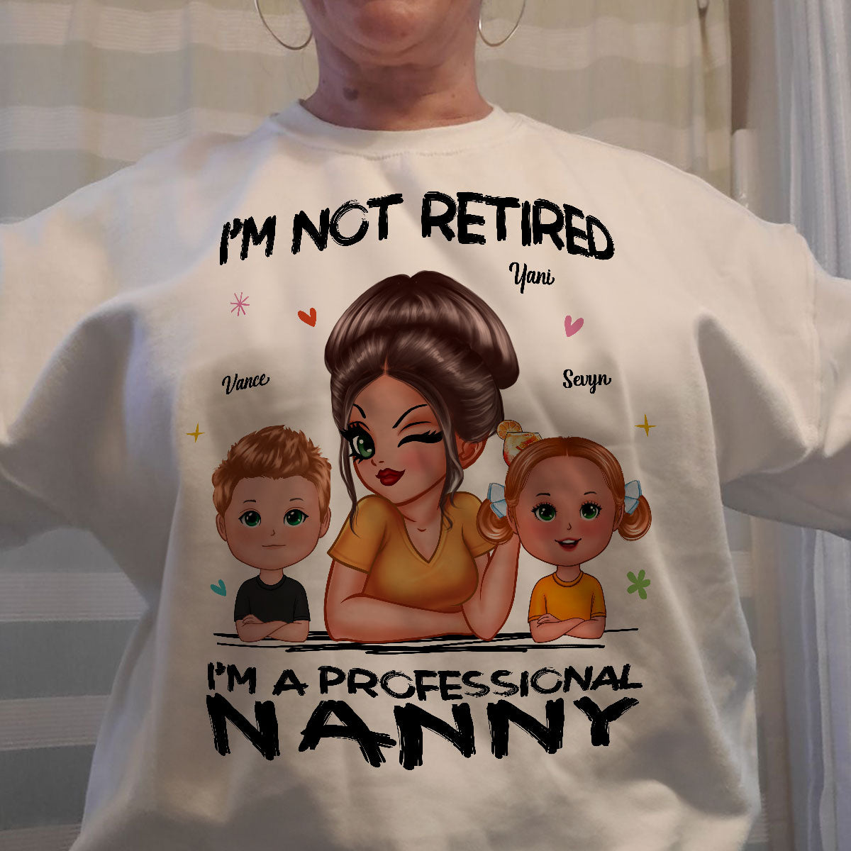 I'm Not Retired I'm A Professional Grandma Personalized Shirt, Retirement Gift For Grandma