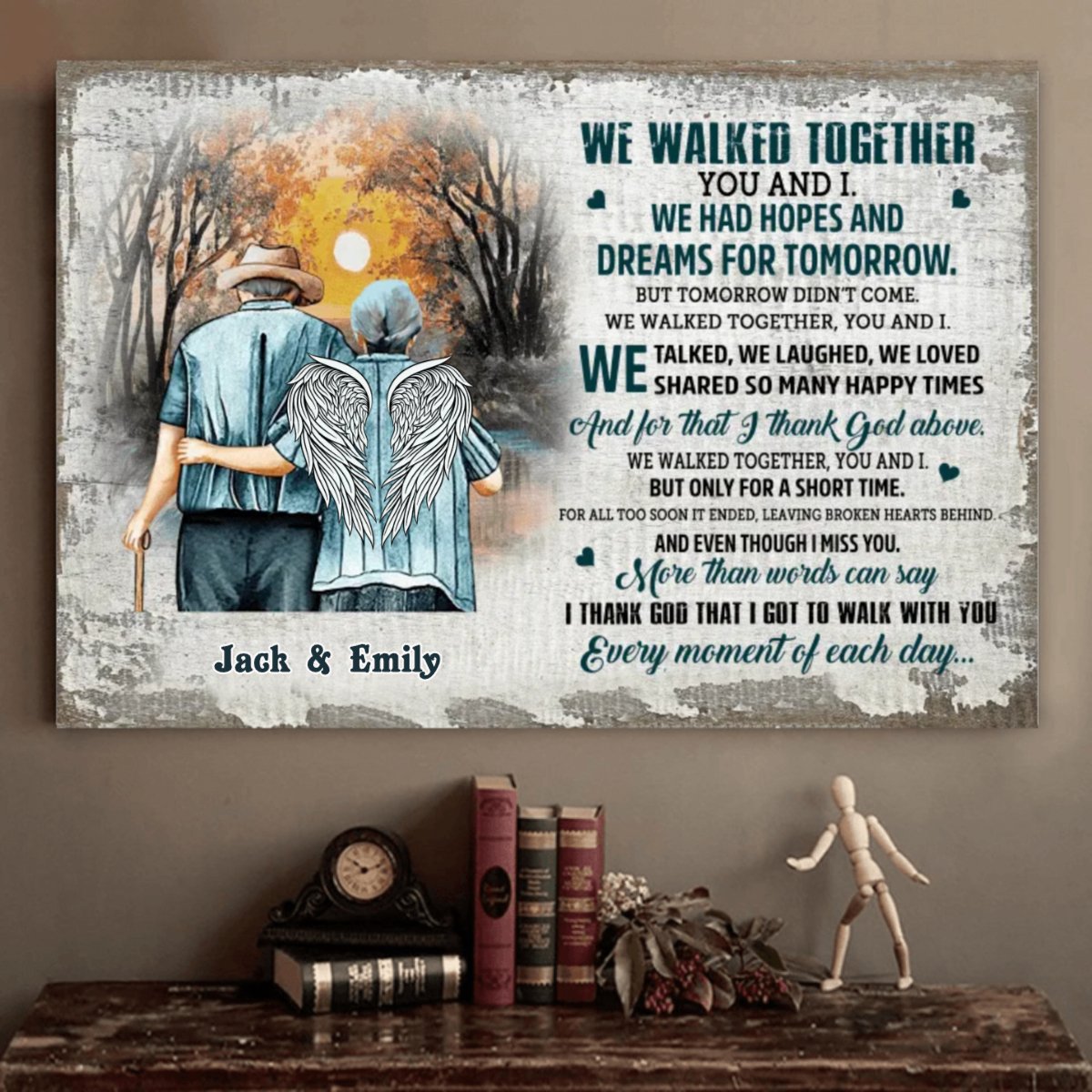Old Couple - We Walked Together You And I We Had Hopes And Dreams - Personalized Poster - The Next Custom Gift