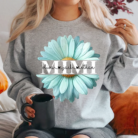 Mimi Flower Daisy Color And kids Sweatshirt