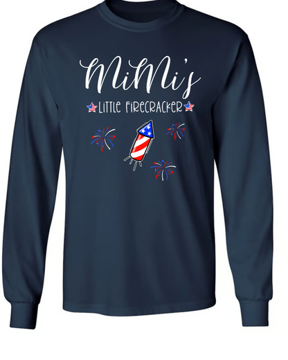 Mimi's Little Firecrackers 4th Of July, Custom Grandma With Kids V2 TH